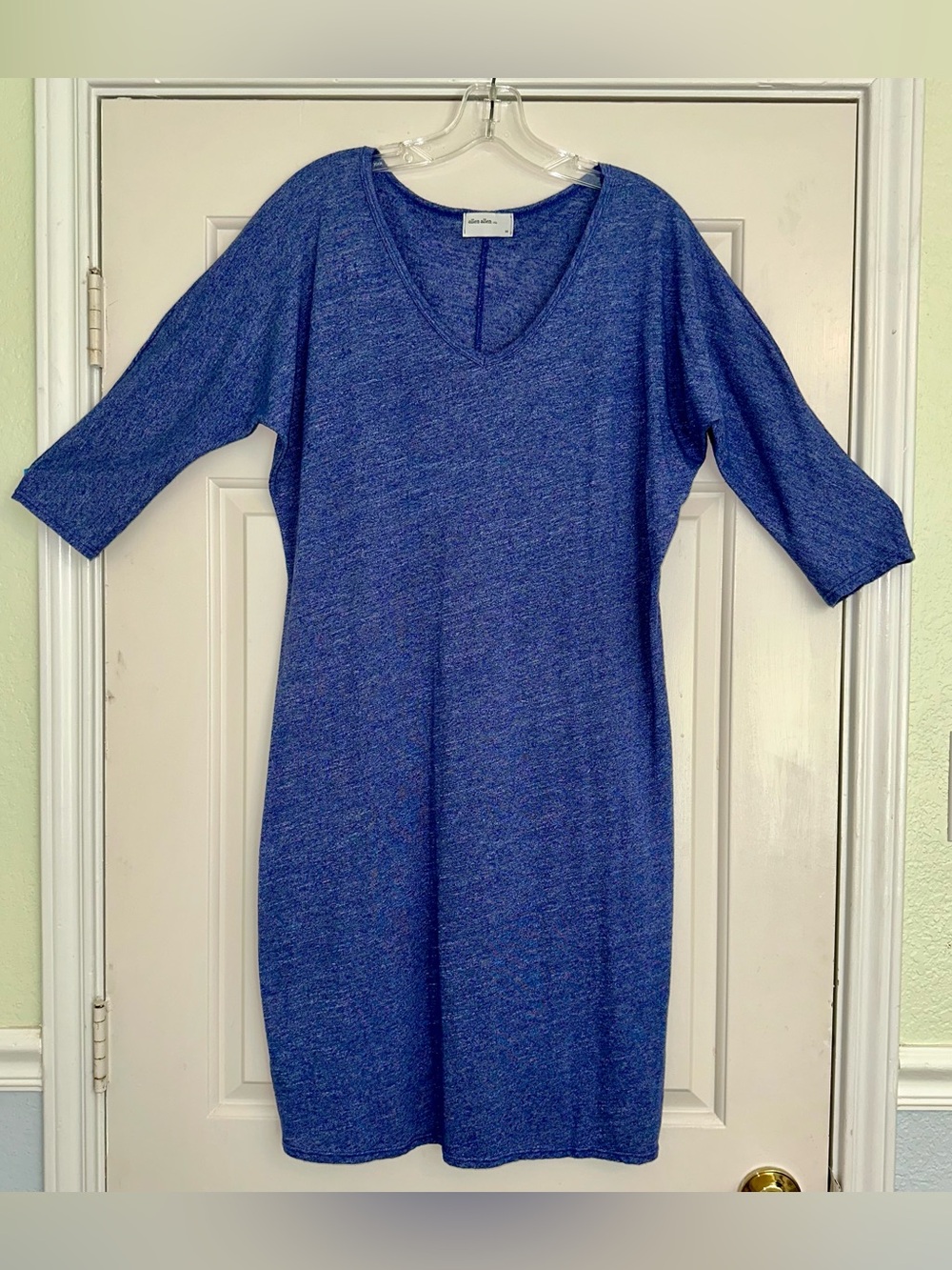Allen Allen Blue Heather Knit Top